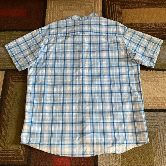 Columbia Rapid Rivers Button Up Plaid Shirt Short Sleeve Men's Size XL AM9132 - Picture 4 of 9
